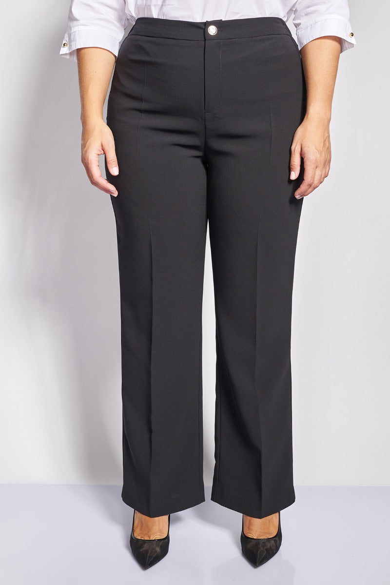 Παντελόνι κρεπ tailored - Μαύρο