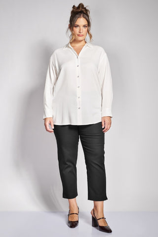 Straight-Leg Lifting Chino Trousers - Black