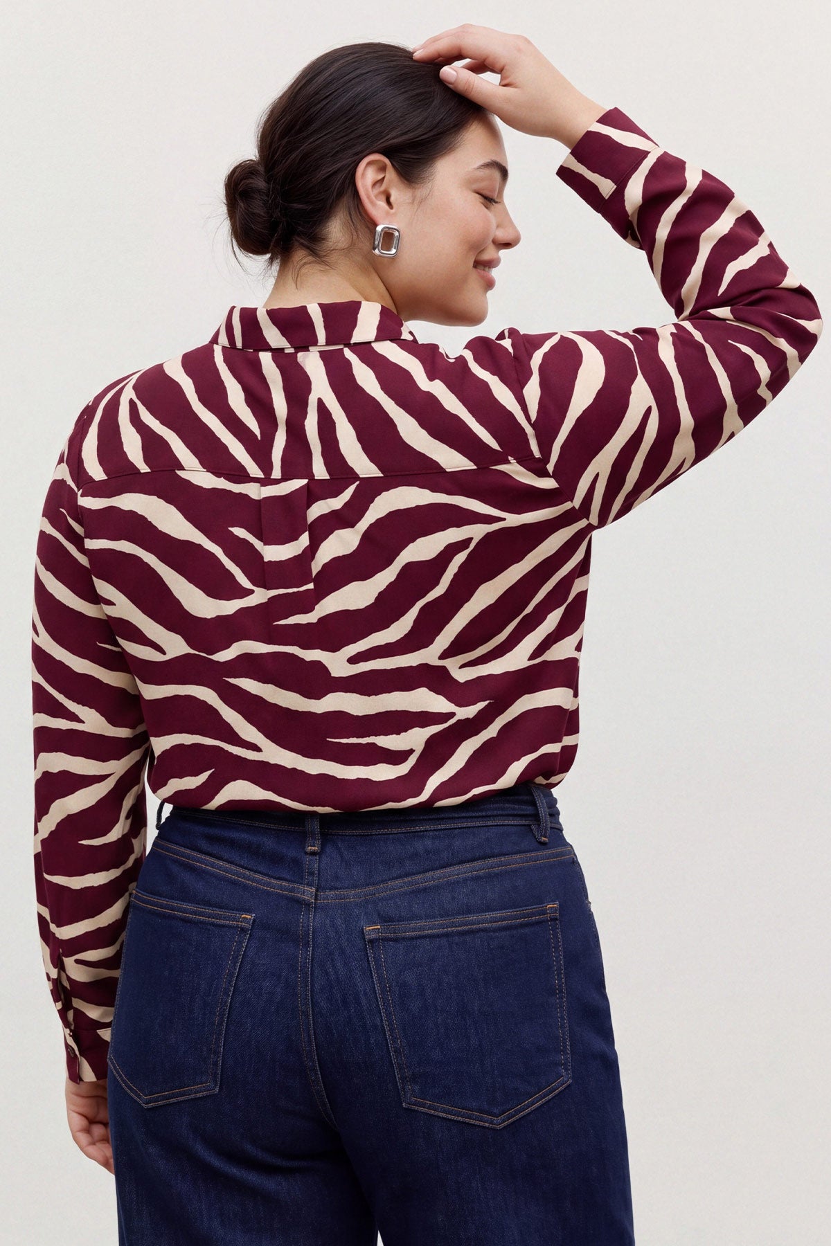 Animal Print Πουκάμισο VERO MODA - Μπορντω