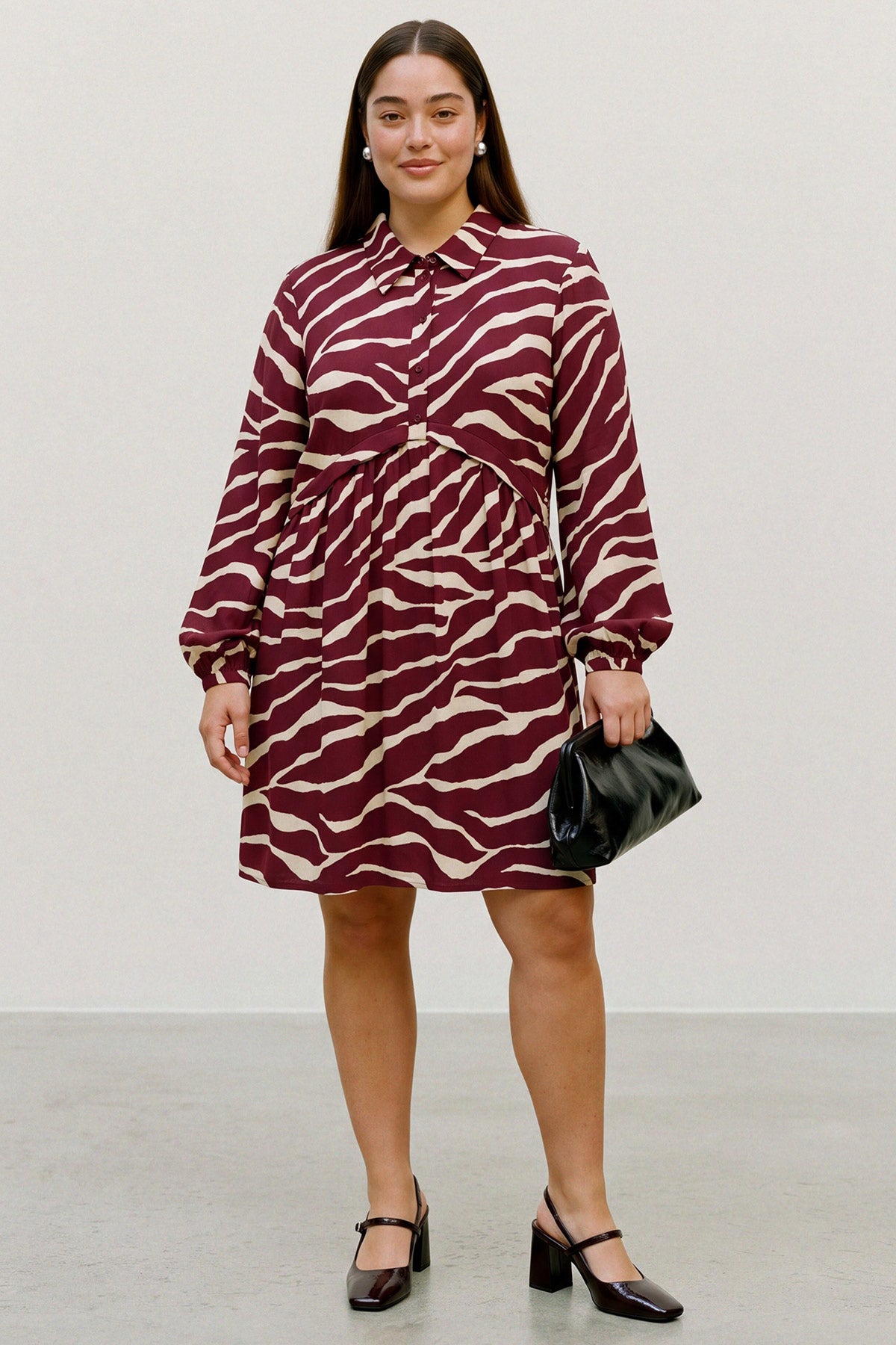 Mini Animal print dress VERO MODA - Bordeaux