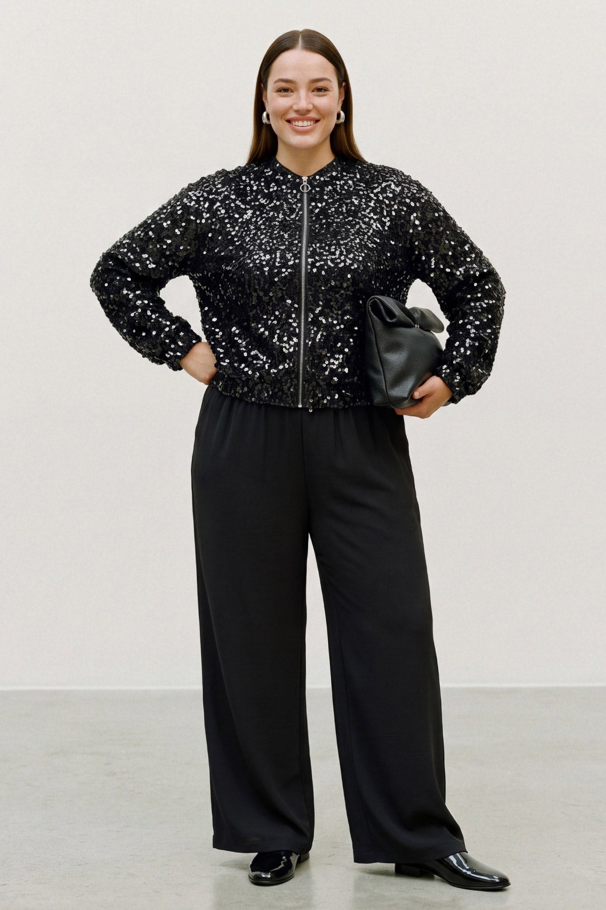 Bomber τζάκετ με Παγιέτες VERO MODA - Μαύρο