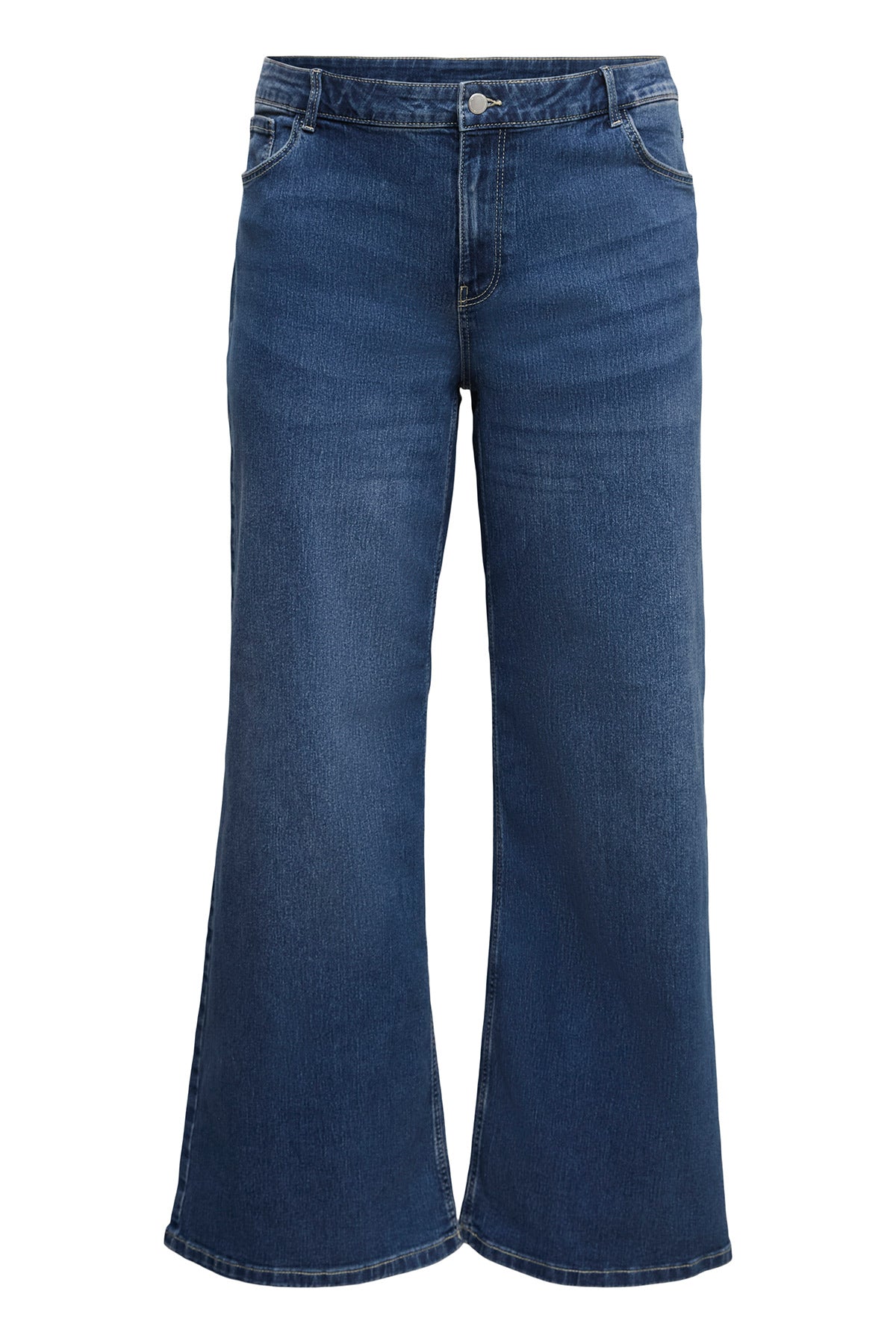 Ψηλόμεσο Τζιν Kαμπάνα Wide-Leg VERO MODA - Μπλε