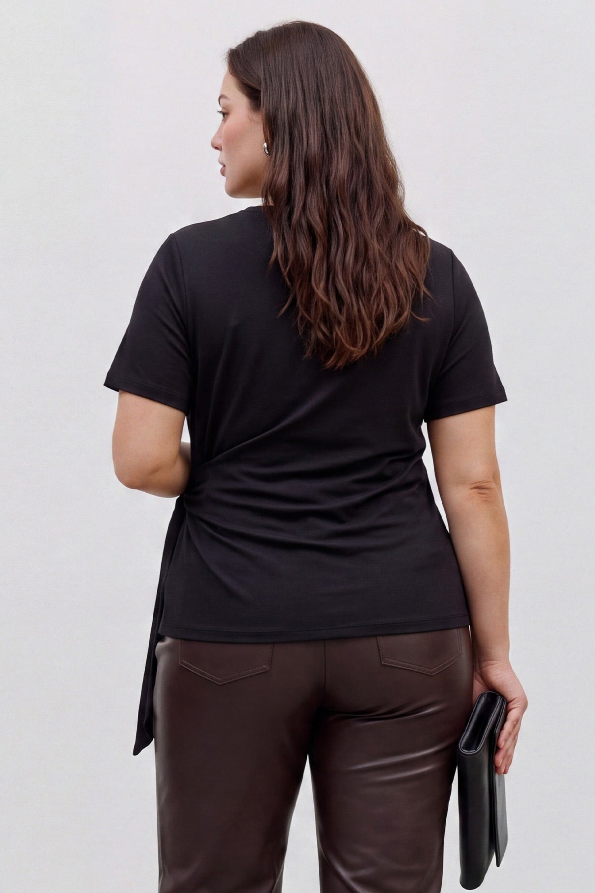 T-Shirt με δέσιμο VERO MODA - Μαύρο