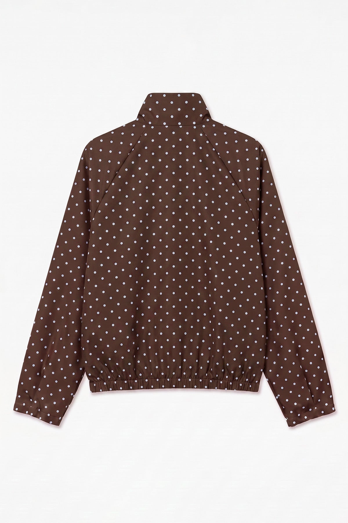 Bomber τζάκετ πουά με ψηλό λαιμό VERO MODA - Καφέ