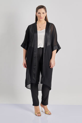 Muslin kimono - Black