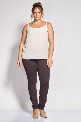 Cigarette trousers with zippers - Black