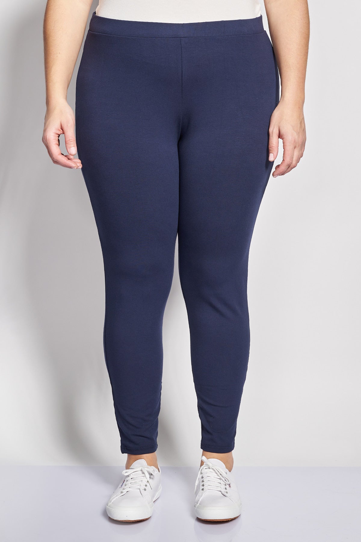 Basic leggings in viscose - Blue