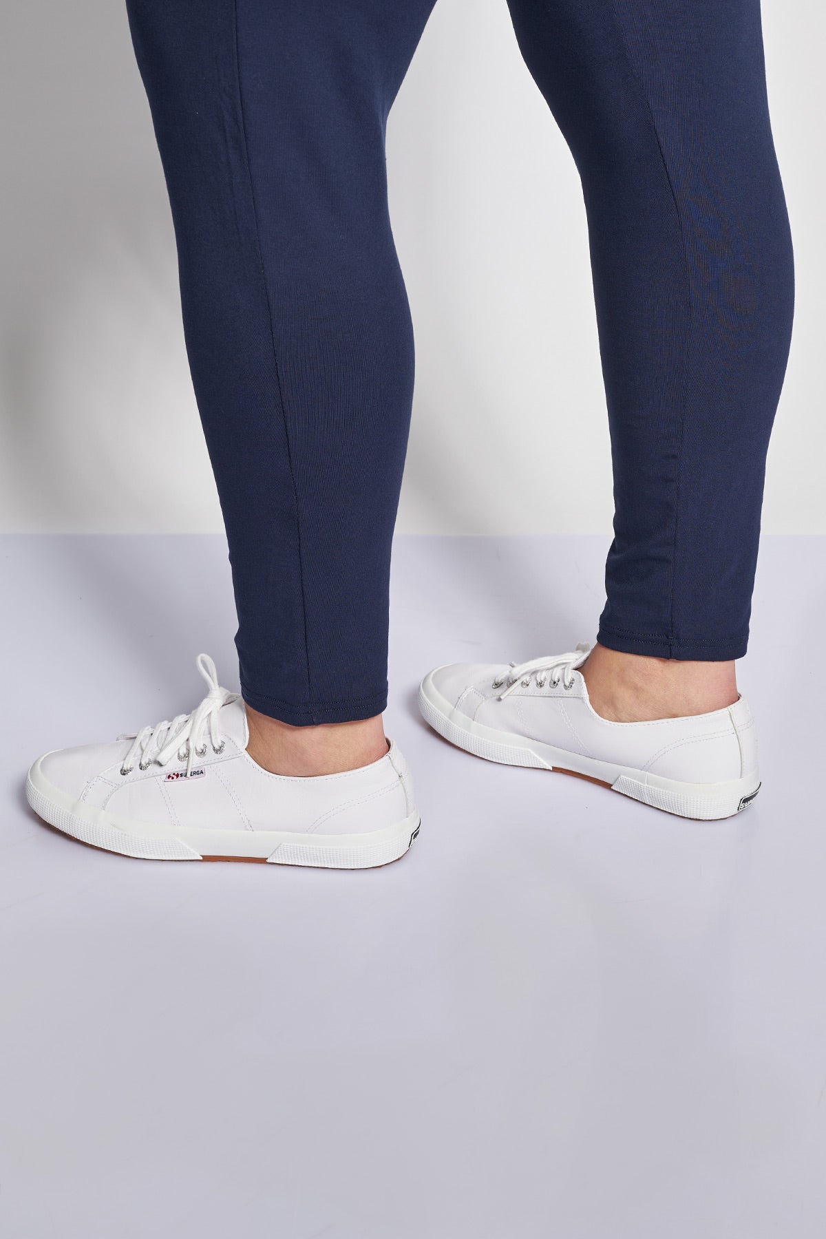 Basic leggings in viscose - Blue