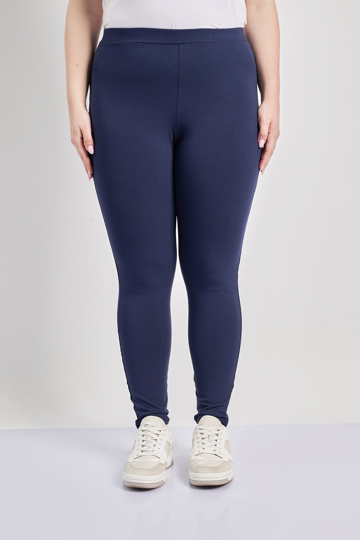 Basic viscose leggings - Blue