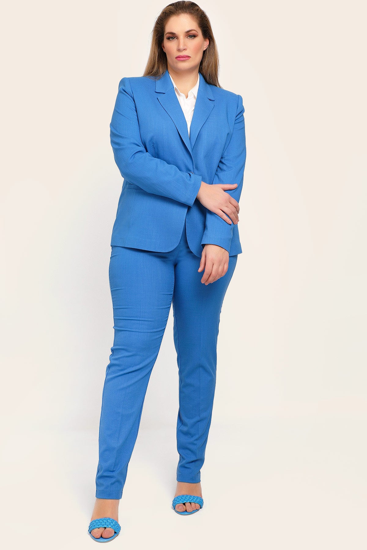 Ελαστικό παντελόνι κοστουμιού - Ρουά