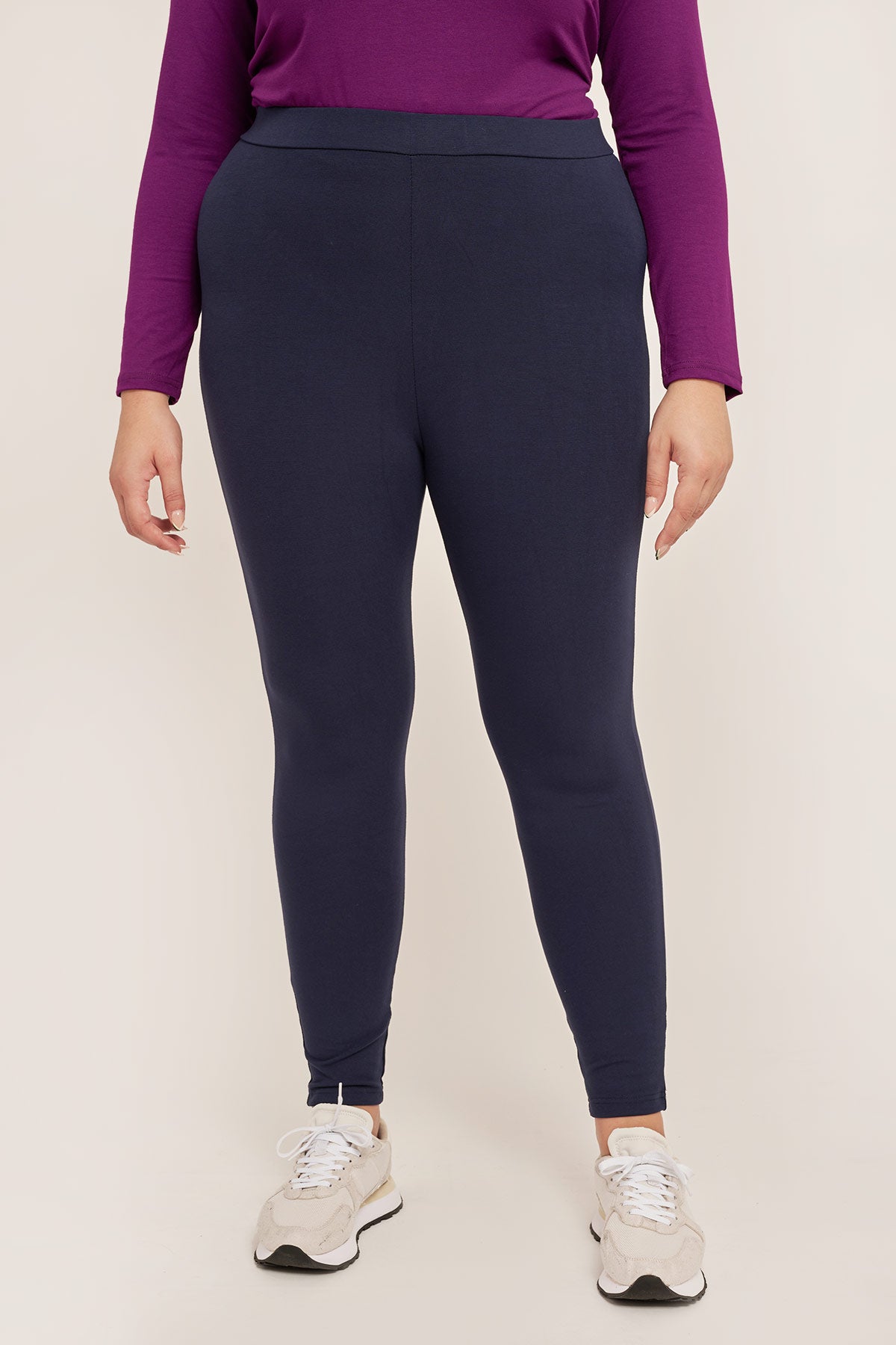 Leggings at ankle length - Blue