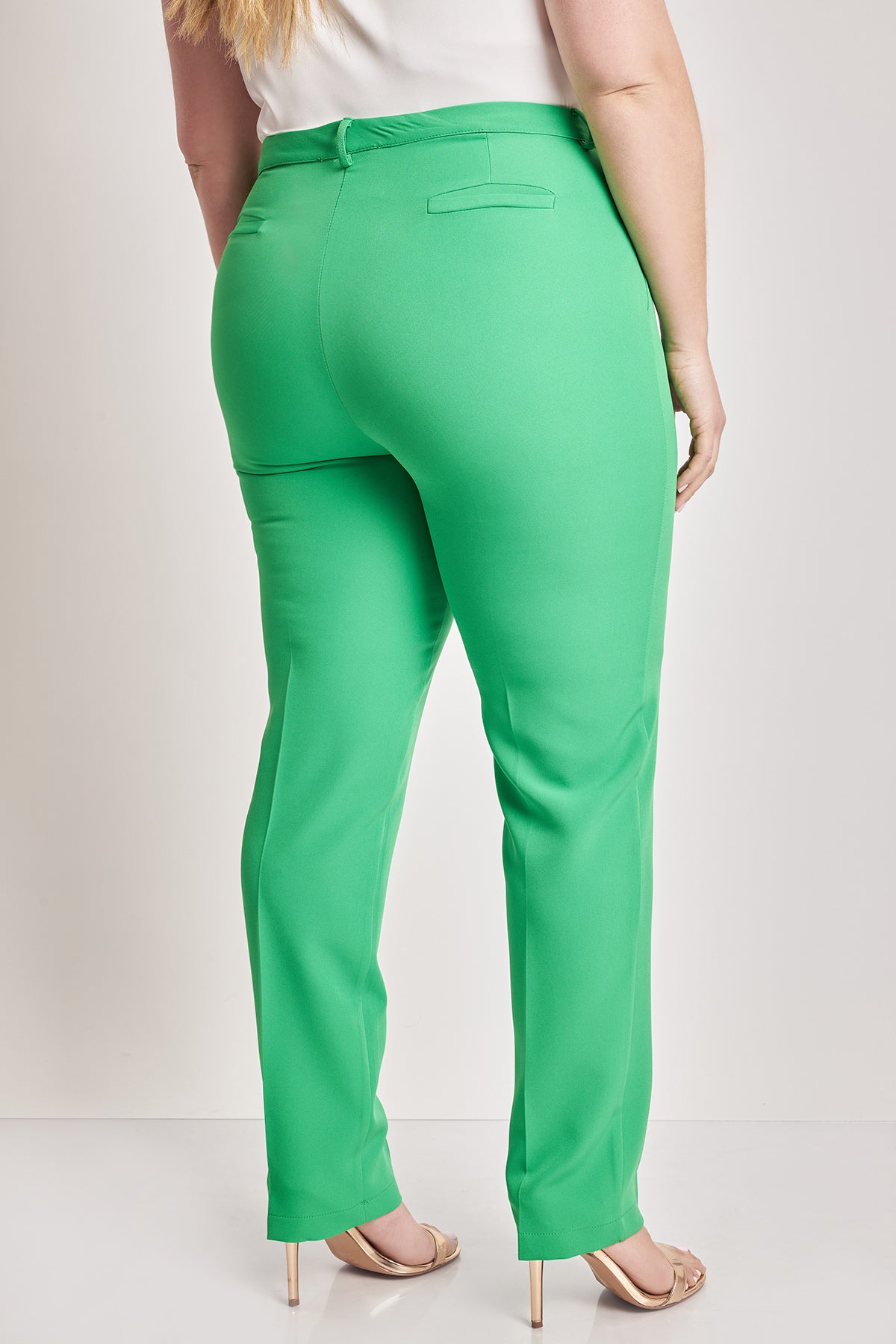 Crepe tailored trousers - Green