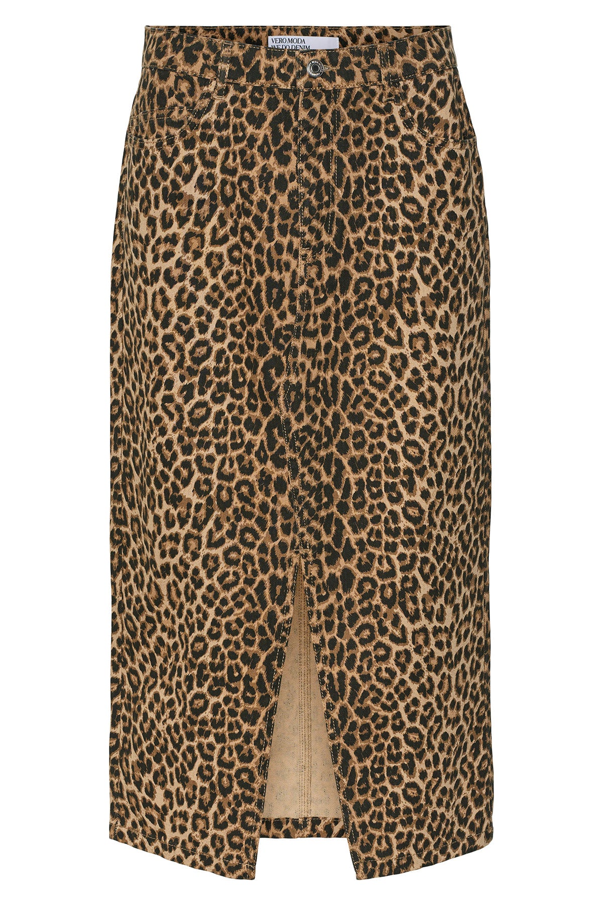 Μακριά φούστα σε animal print VERO MODA - Καφέ