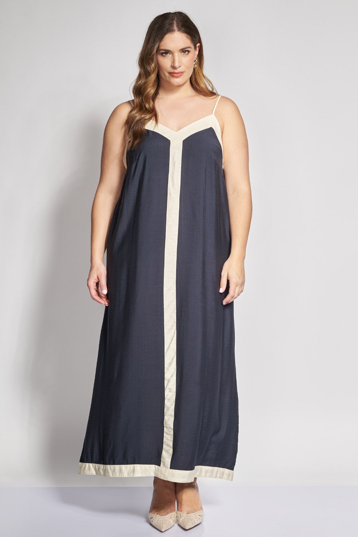 Maxi dress with straps and contrast panel VERO MODA - Black