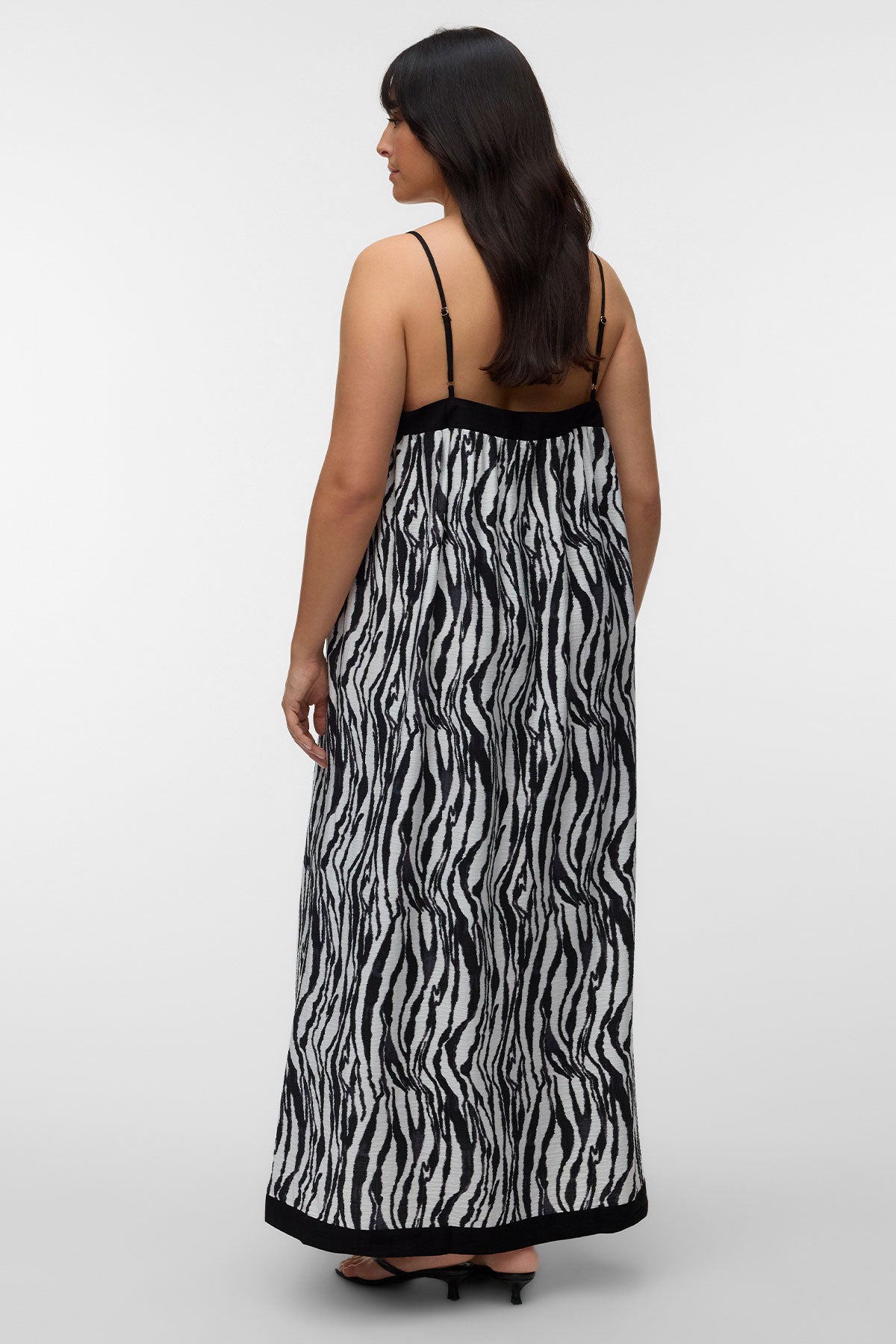 Maxi dress with straps and contrast panel VERO MODA - Black&White