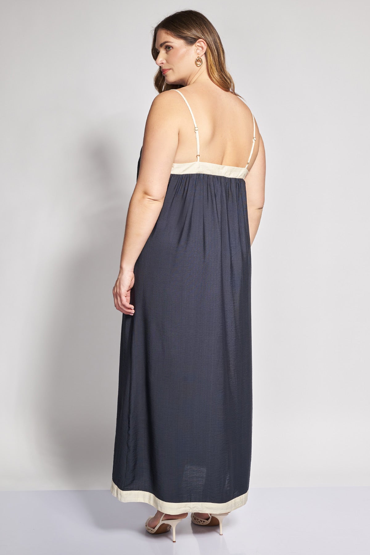 Maxi dress with straps and contrast panel VERO MODA - Black