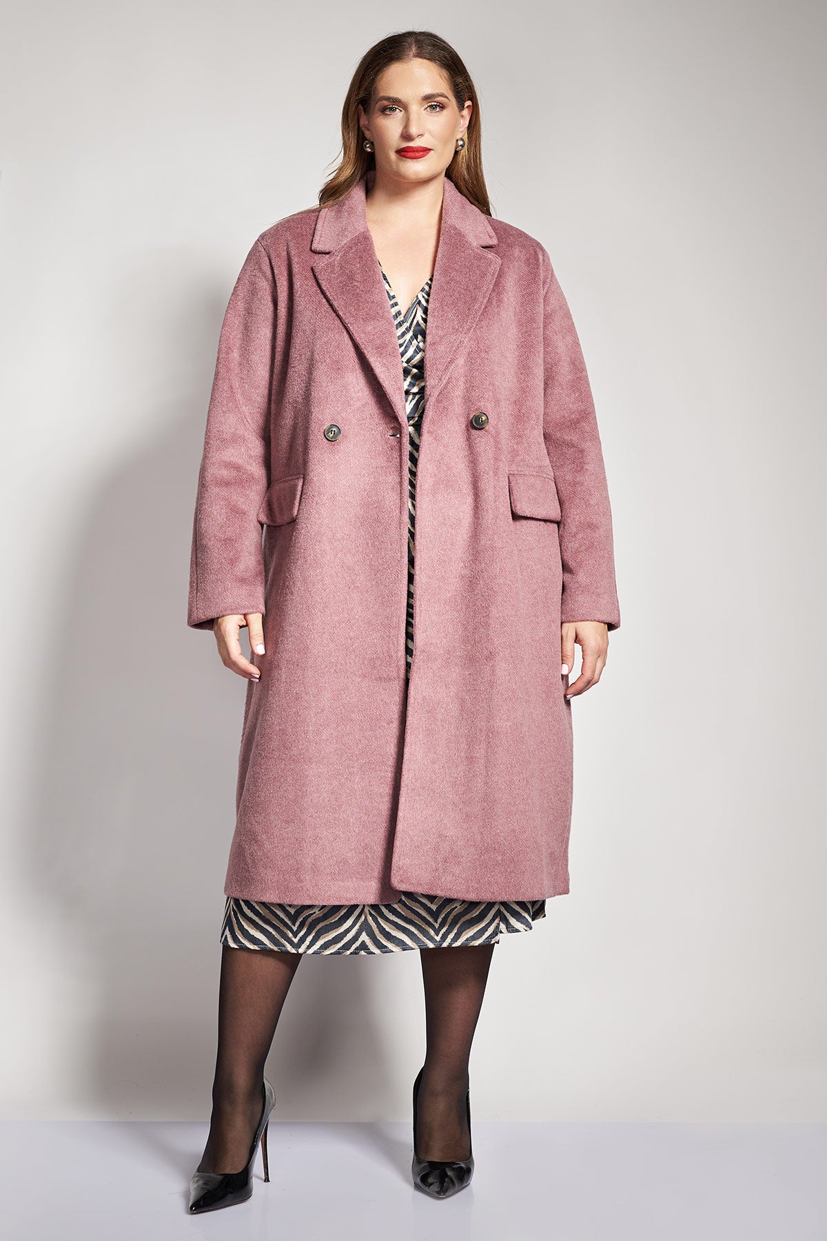 VERO MODA solid color coat - Pink