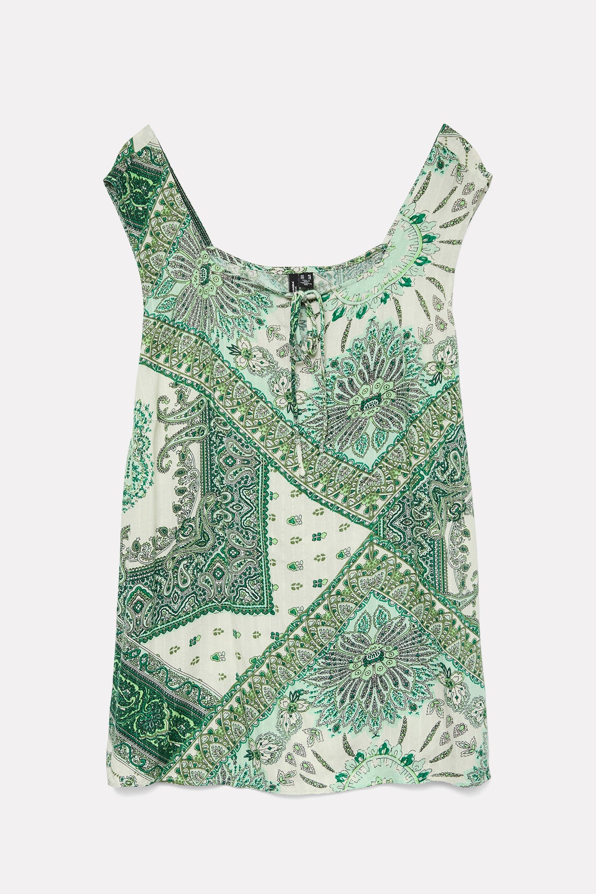 Μπλούζα εμπριμέ patchwork VERO MODA - Πράσινο