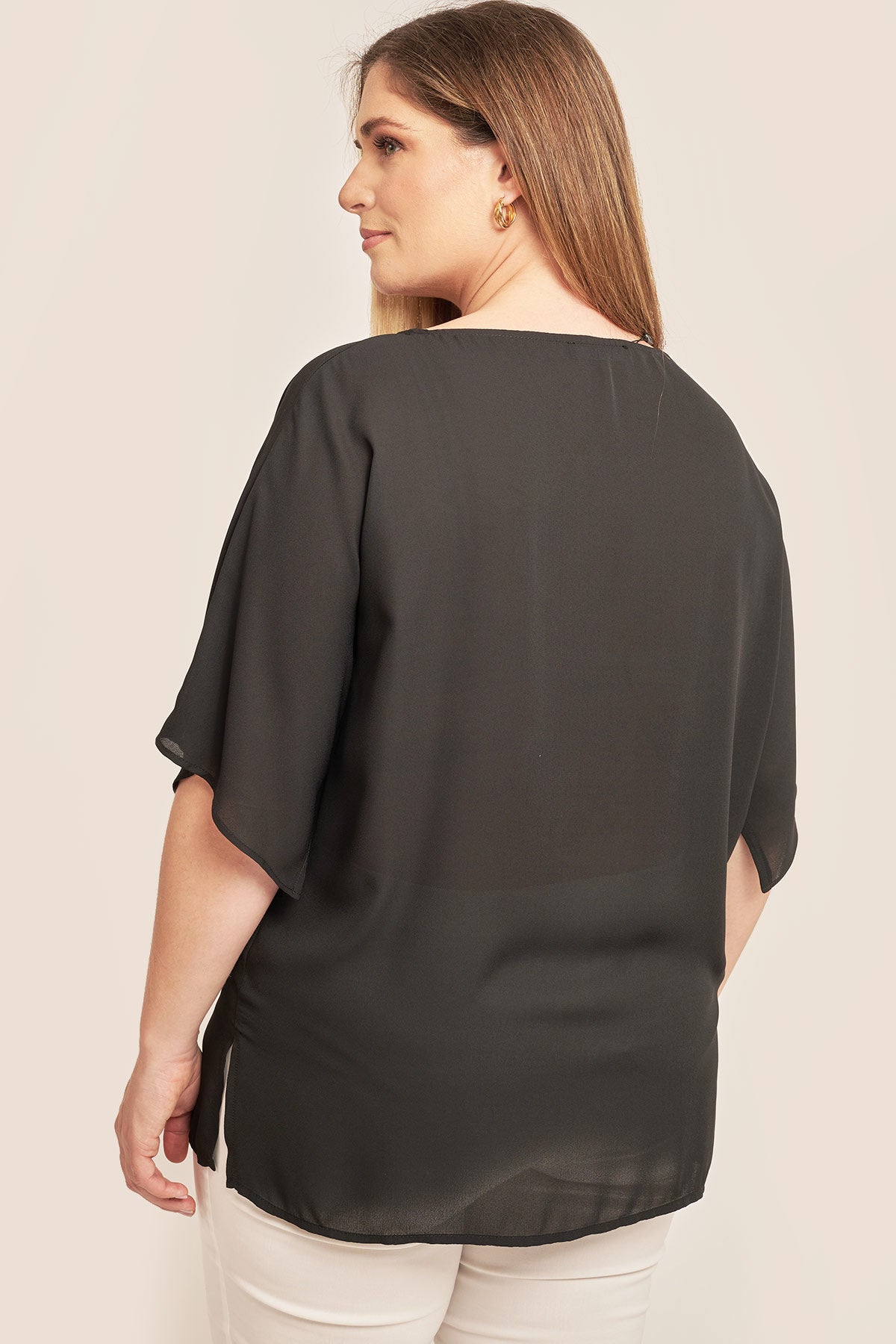 Blouse in paisley design - Beige