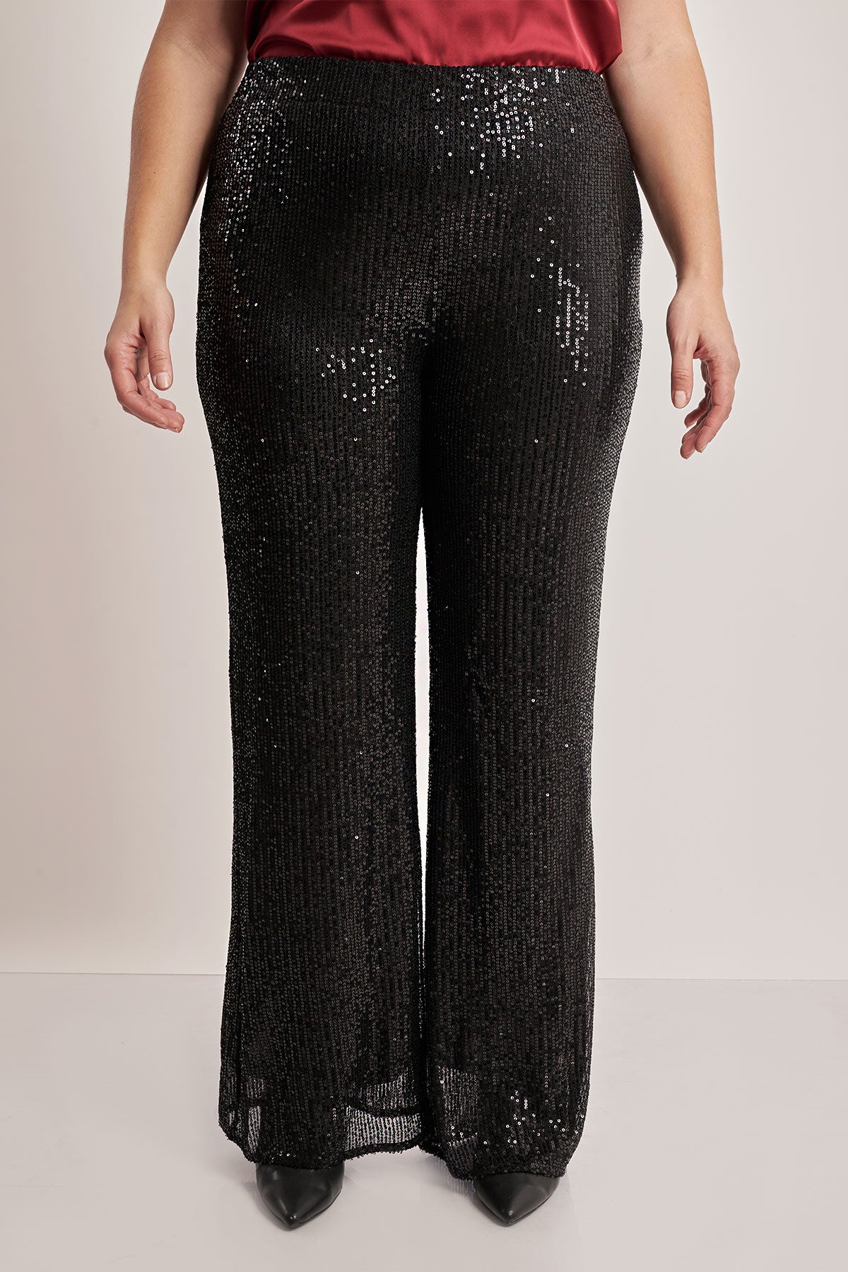 Sequin trousers - Black