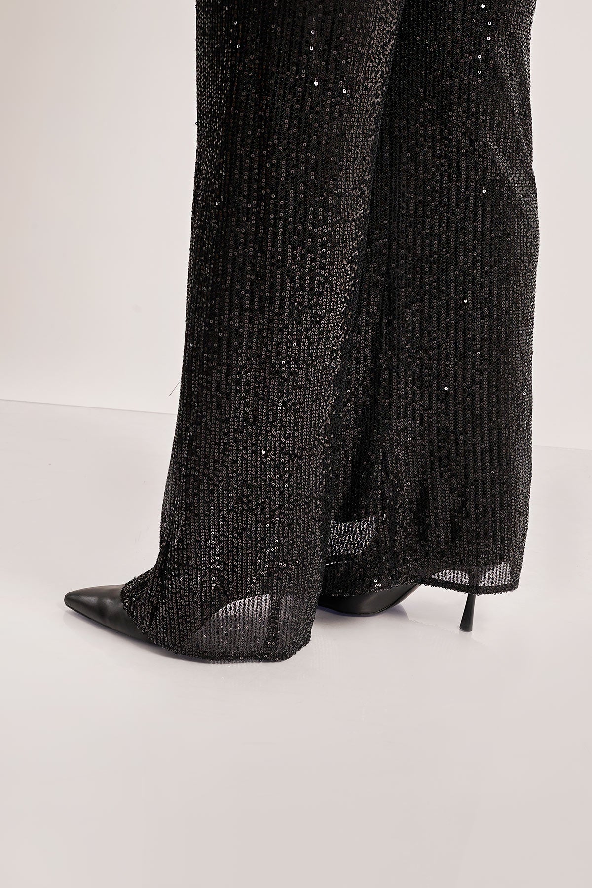 Sequin trousers - Black