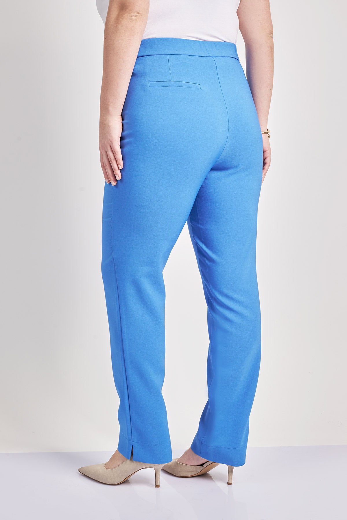Crepe trousers in slim fit - Indigo