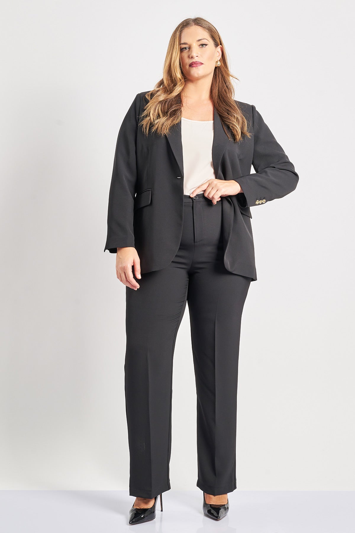 Παντελόνι tailored κρεπ - Μαύρο