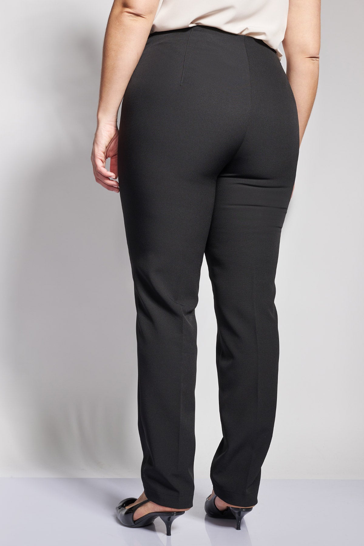 Παντελόνι tailored κρεπ slim - Μαύρο