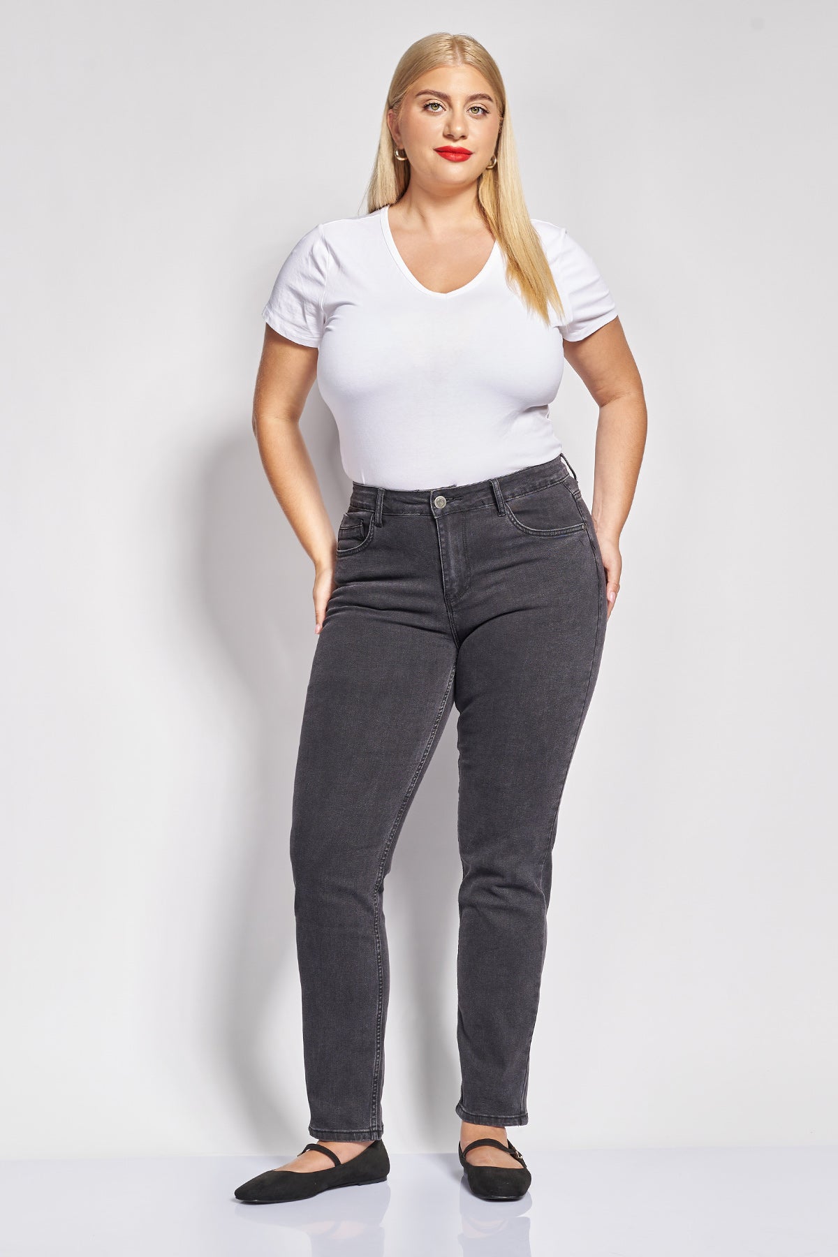 Παντελόνι τζιν slim fit μαύρο - Μαύρο