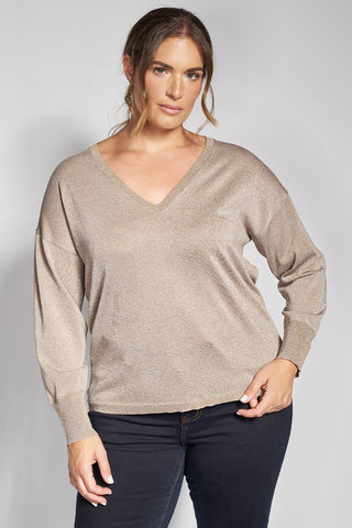 Knit blouse with a subtle shimmer - Cigare
