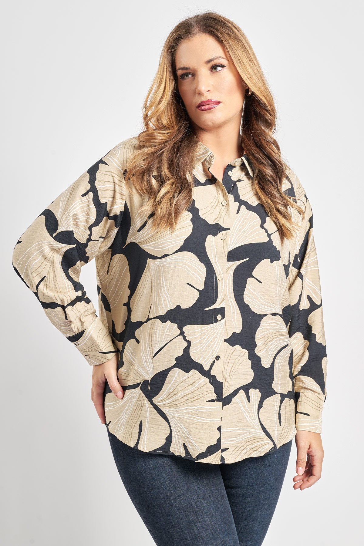 Floral print shirt VERO MODA - Black