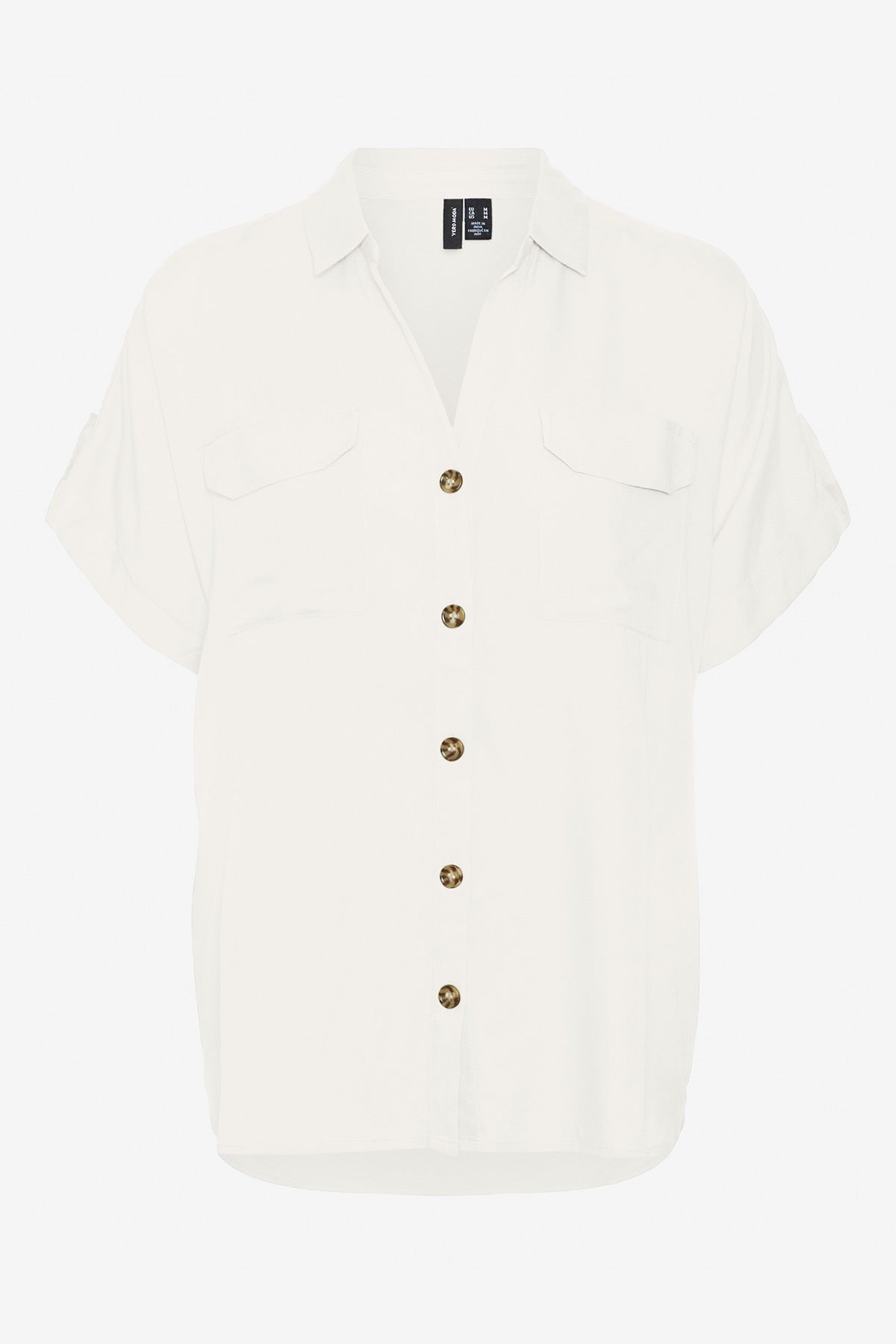 Viscose shirt with pockets VERO MODA - White