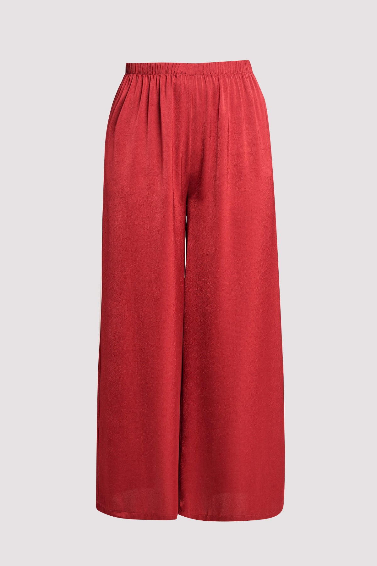 PRBT Wide leg satin trousers - Red