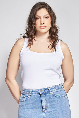 PRBT Rib Cotton tank top - White