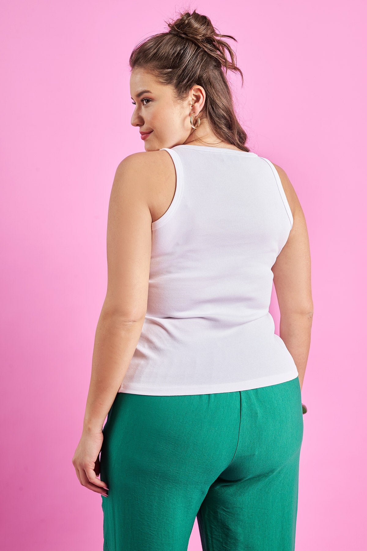 PRBT Rib Cotton tank top - White