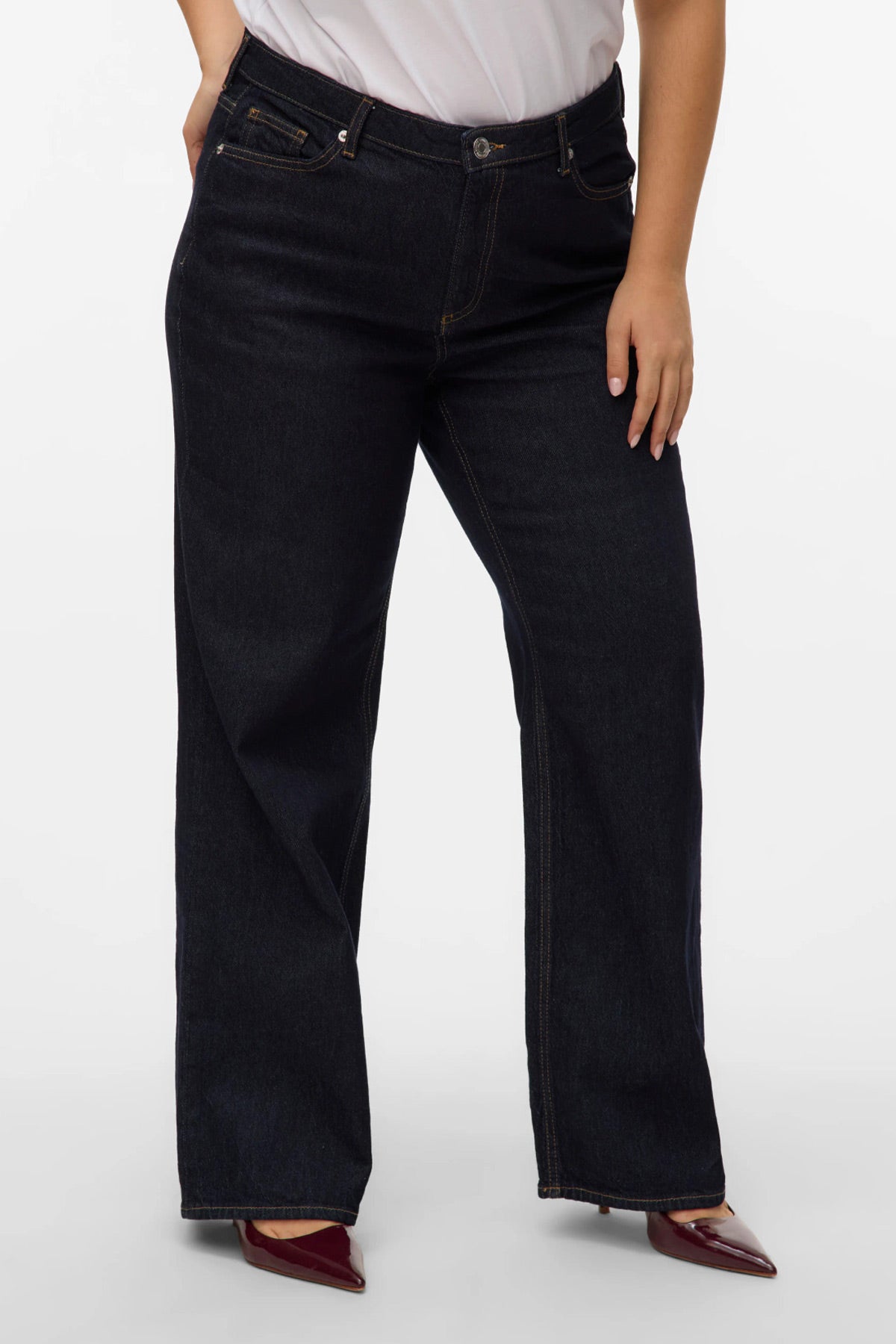 HIgh-rise wide-fit jeans - Blue