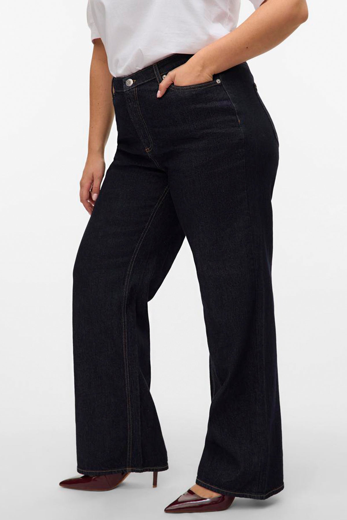 HIgh-rise wide-fit jeans - Blue