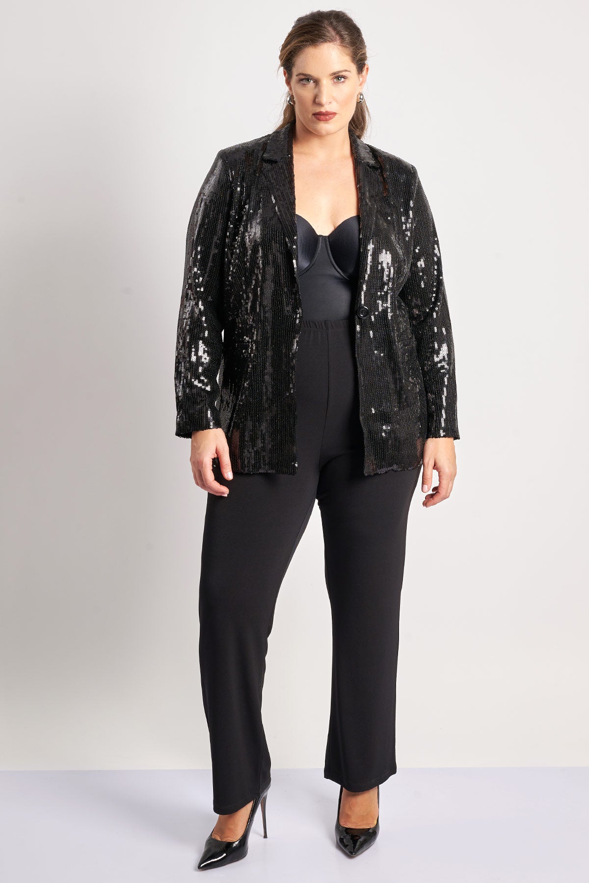 Sequin jacket - Black