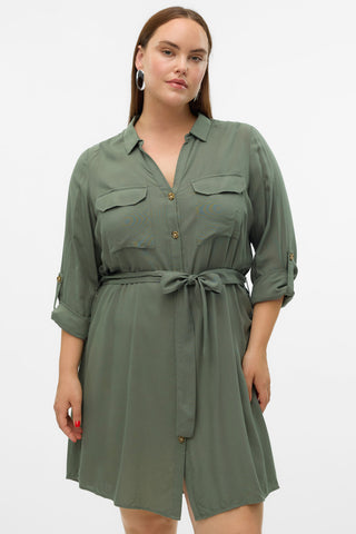 Σεμιζιέ φόρεμα VERO MODA - Χακί