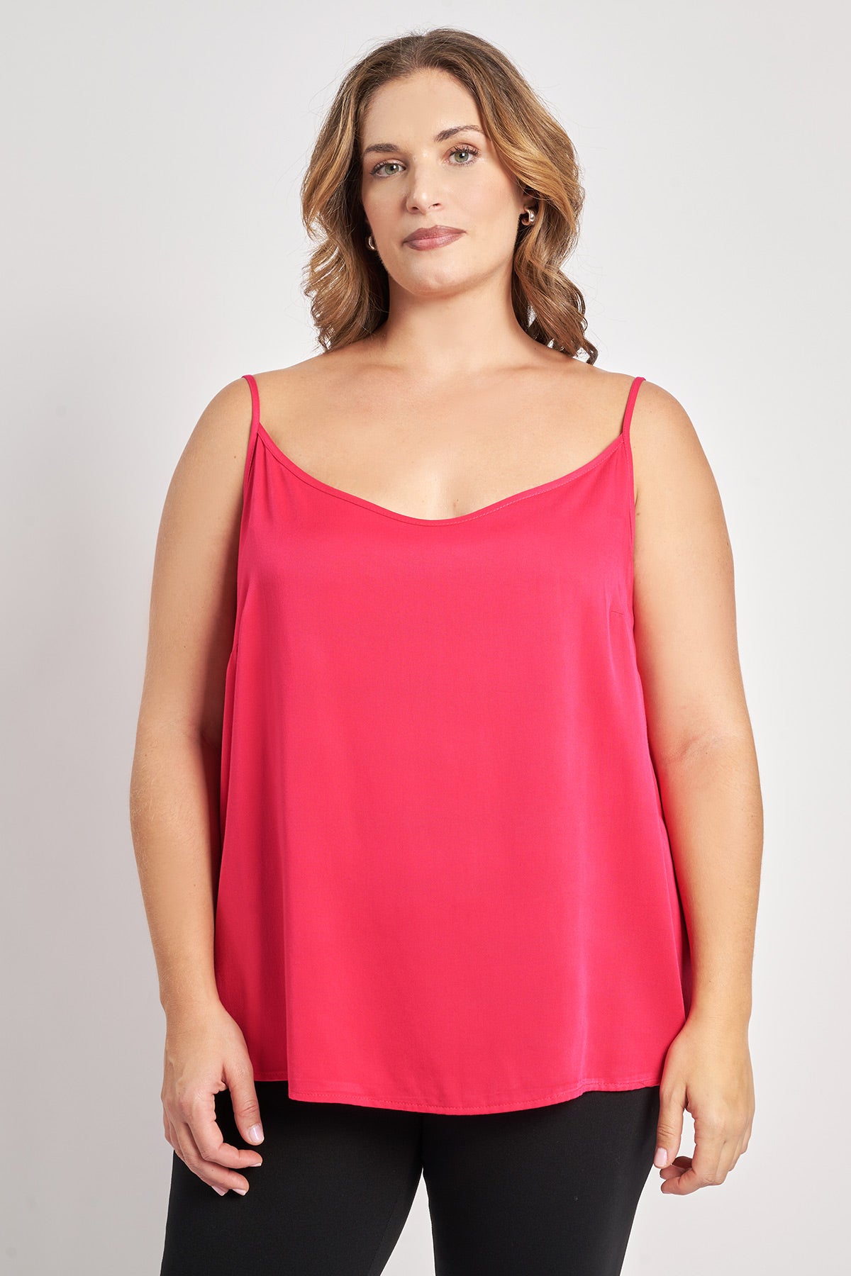 V-neck camisole - Fuchsia