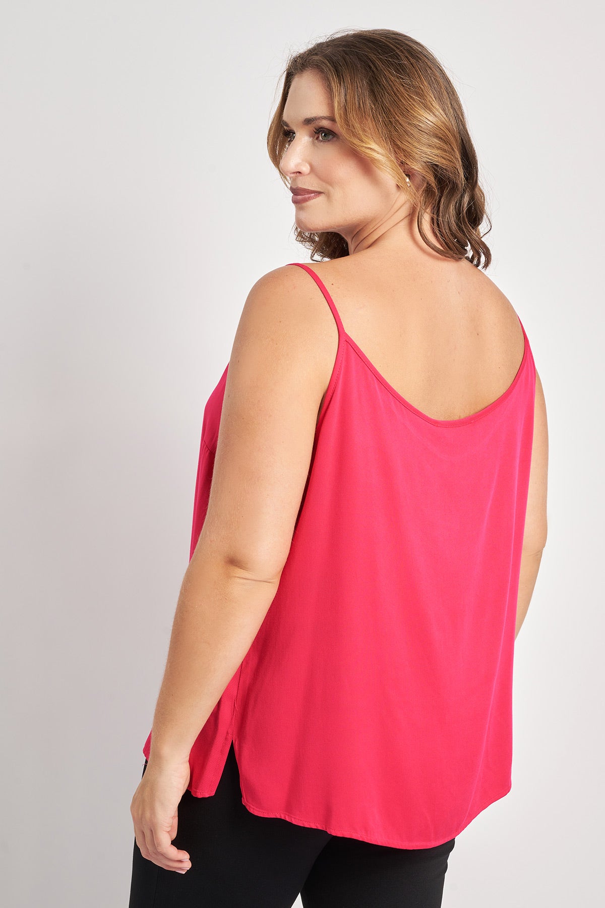 V-neck camisole - Fuchsia