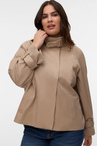 Τζάκετ σε στυλ Καμπαρντίνα cropped VERO MODA - Μπεζ