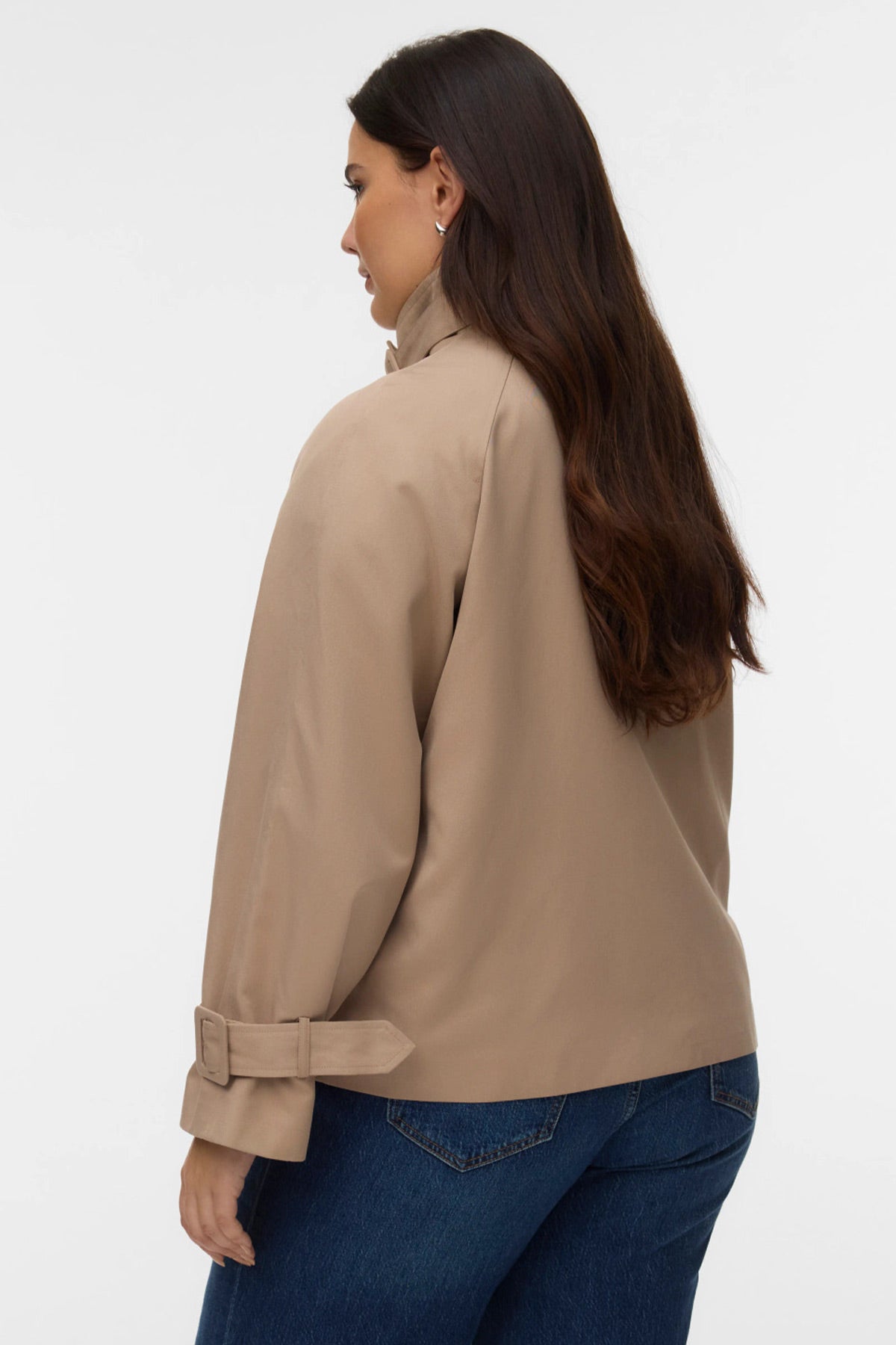 Τζάκετ σε στυλ Καμπαρντίνα cropped VERO MODA - Μπεζ