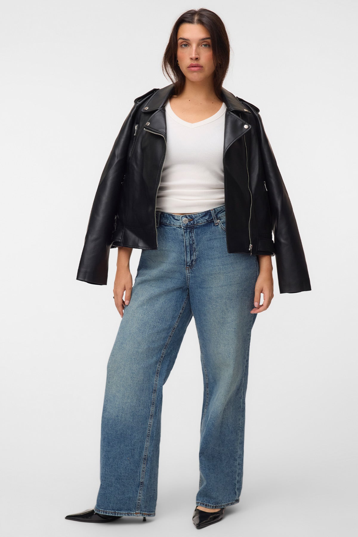 Τζιν σε wide leg γραμμή VERO MODA - Μπλε