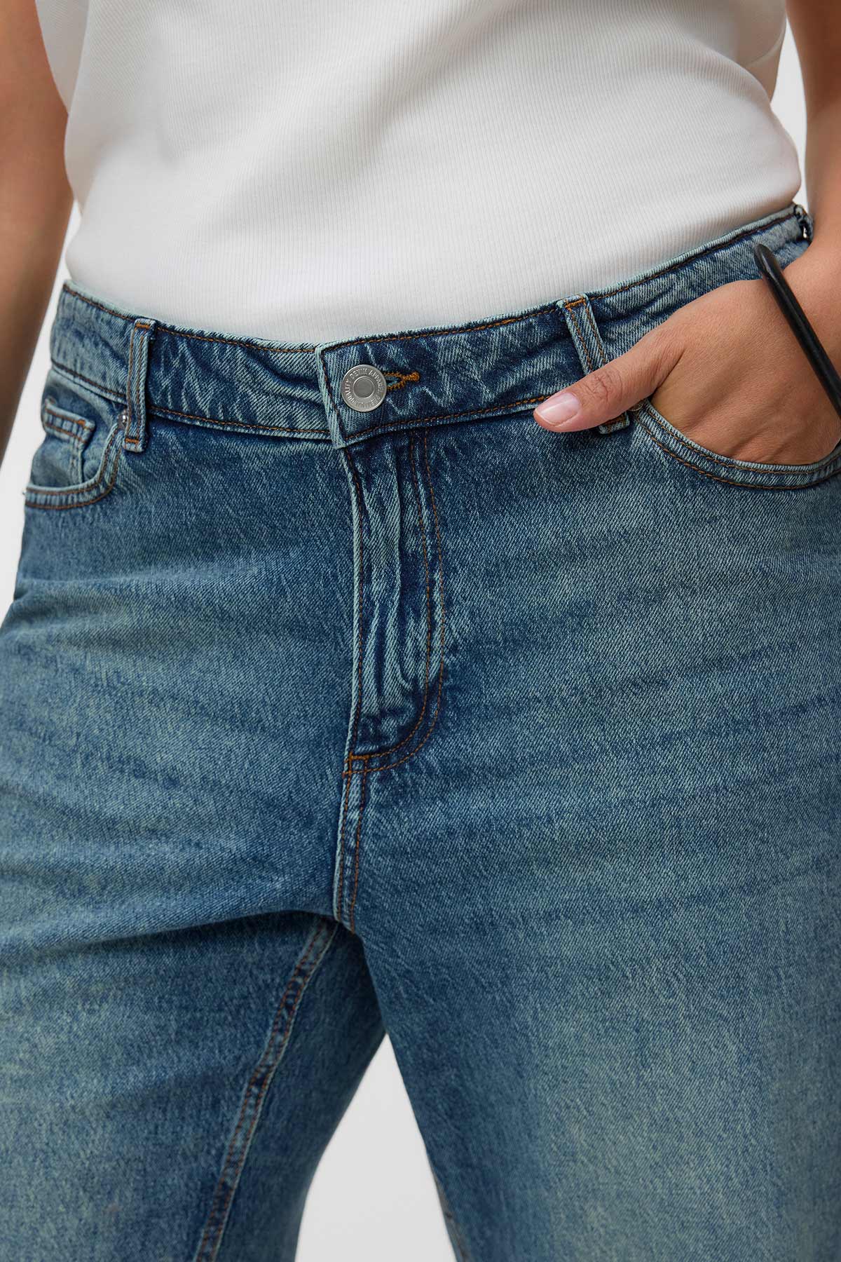 Τζιν σε wide leg γραμμή VERO MODA - Μπλε