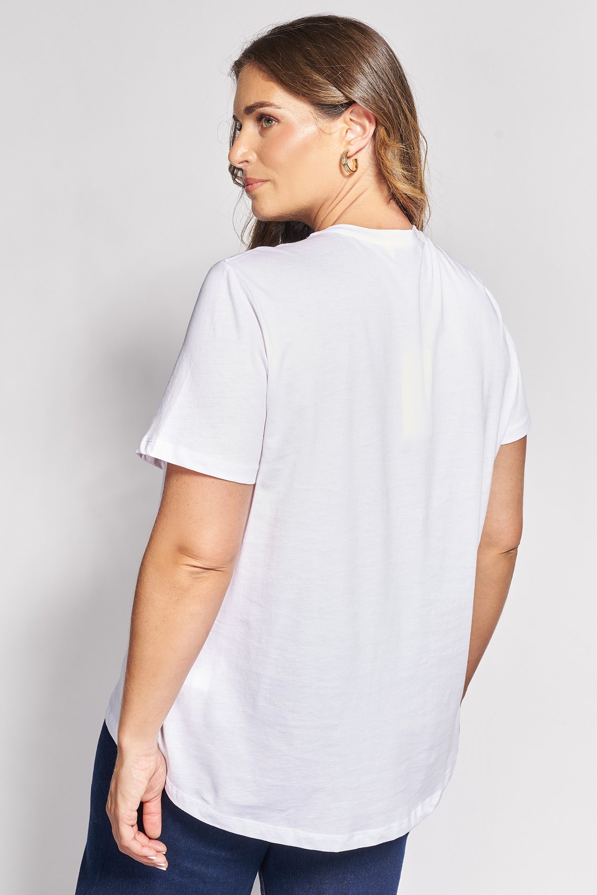 Βαμβακερό T-Shirt με Graphic Στάμπα Tout est Possible - Άσπρο