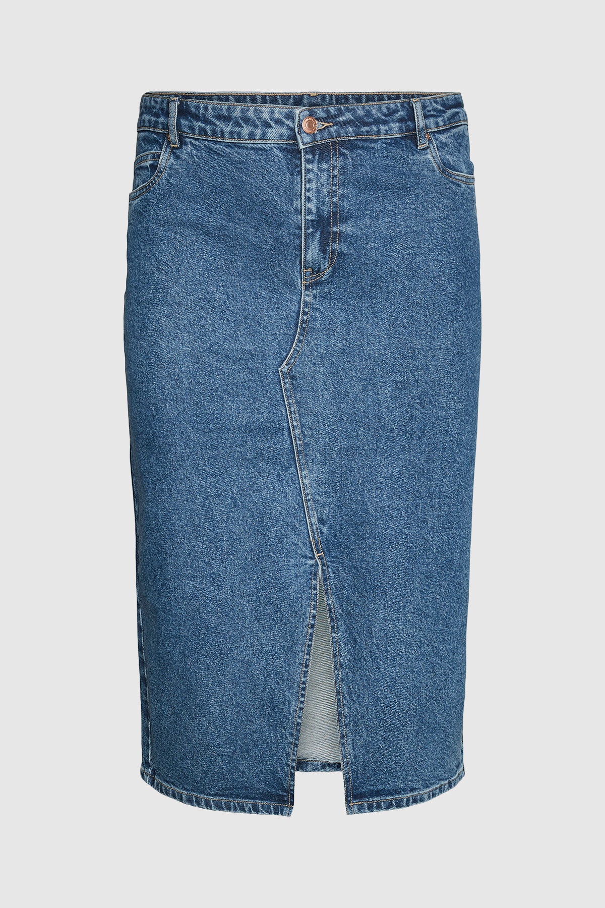 VERO MODA Τζιν φούστα με σκίσιμο - Μπλε