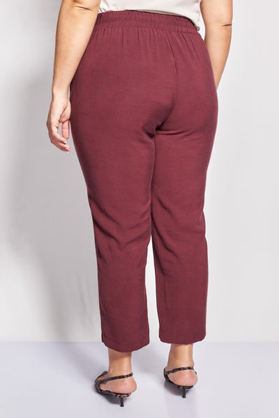 Ψηλόμεσο Παντελόνι twill - Μπορντω