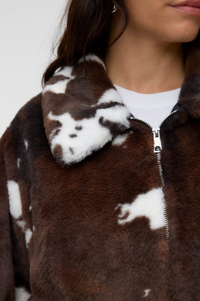 Τζάκετ σε animal print VERO MODA - Καφέ