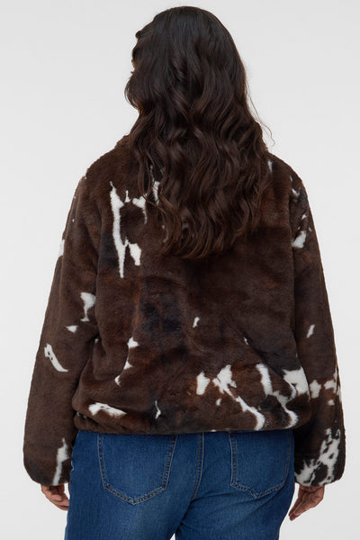 Τζάκετ σε animal print VERO MODA - Καφέ